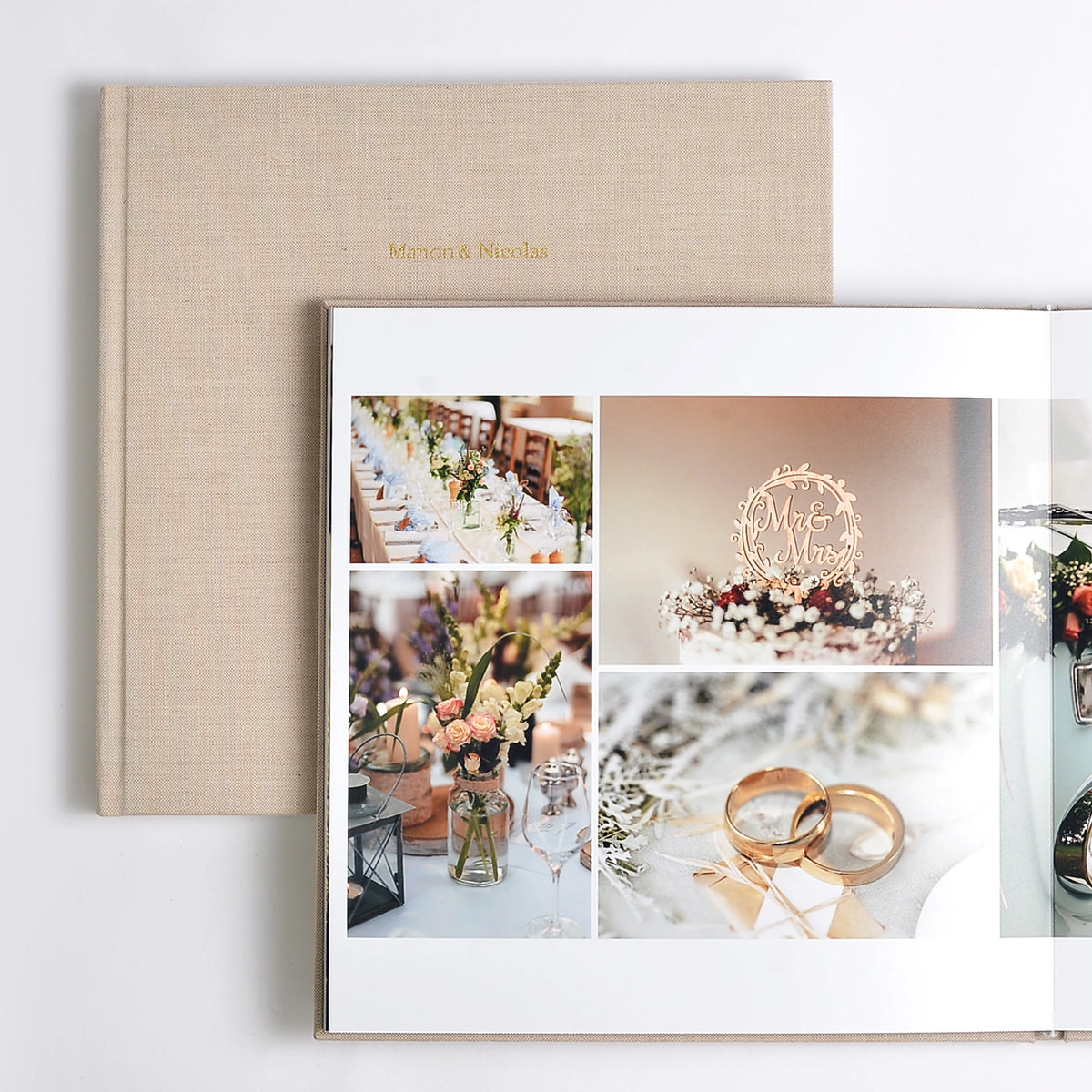 Album rigide tissu 20x30 vertical