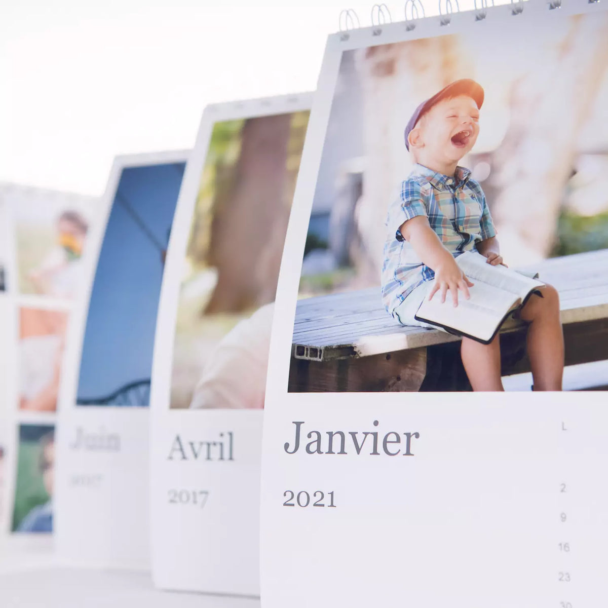 Calendrier chevalet 8x20 horizontal