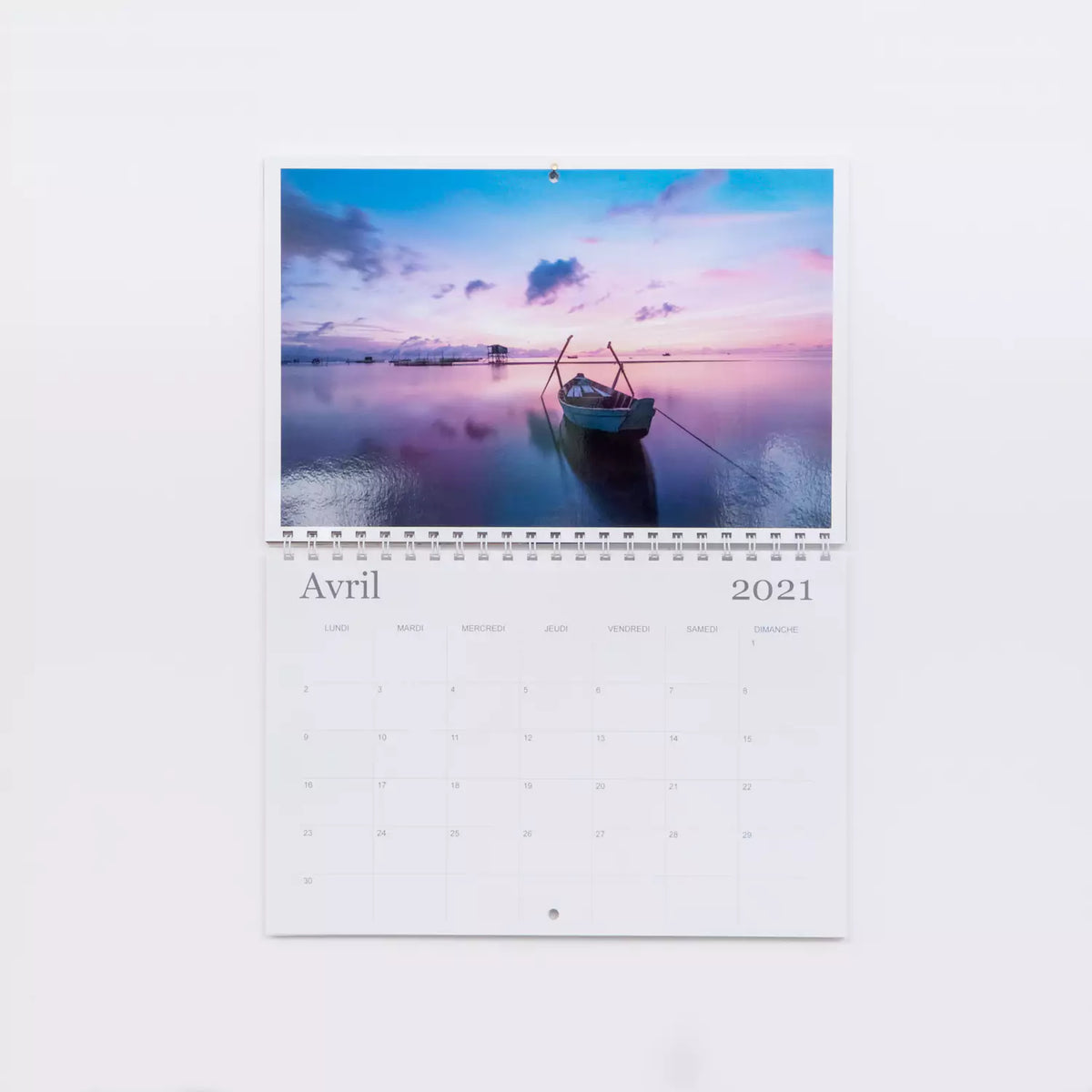 Calendrier recto/verso mural 20x30 horizontal
