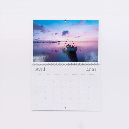 Calendrier recto/verso mural 20x30 horizontal